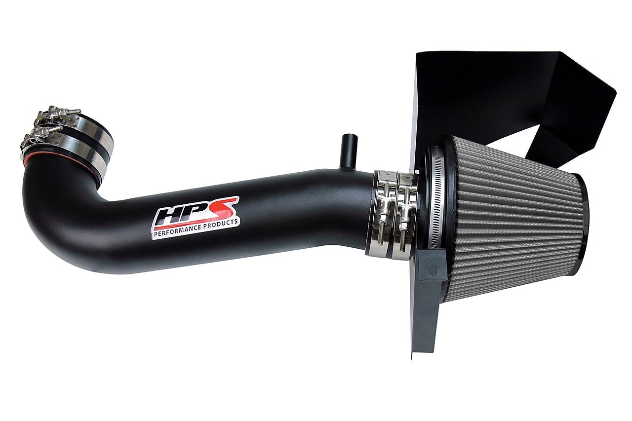 HPS Performance HPS Shortram Air Intake Kit 2011-2017 Dodge Challenger 5.7L V8 except Shaker Hood, Includes Heat Shield, 827-600