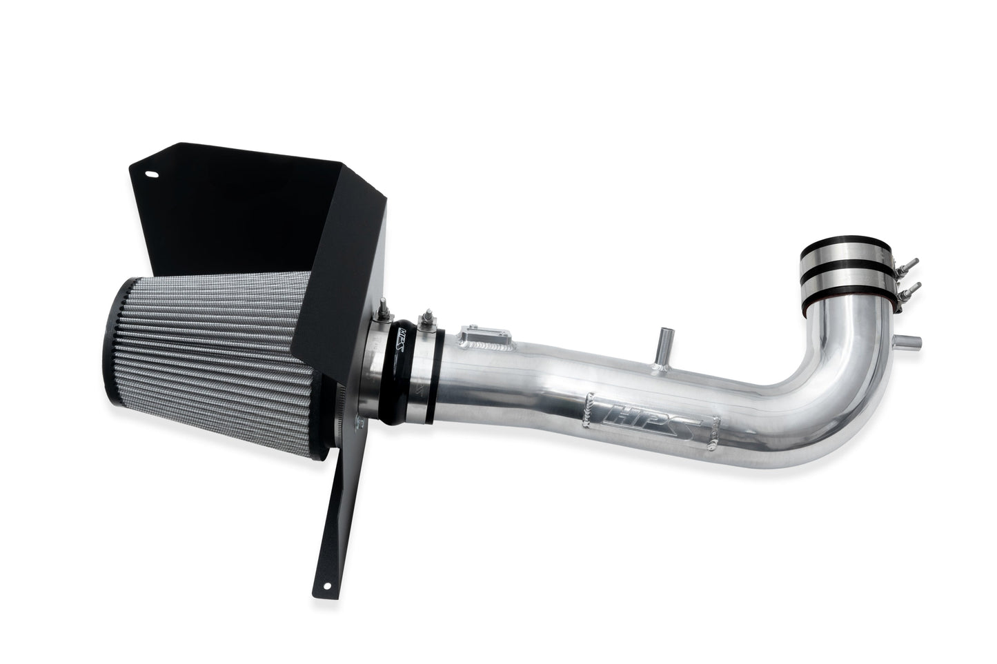 HPS Performance Air Intake Kit 2014-2019 GMC Sierra 1500 5.3L V8, Includes Heat Shield, 827-603