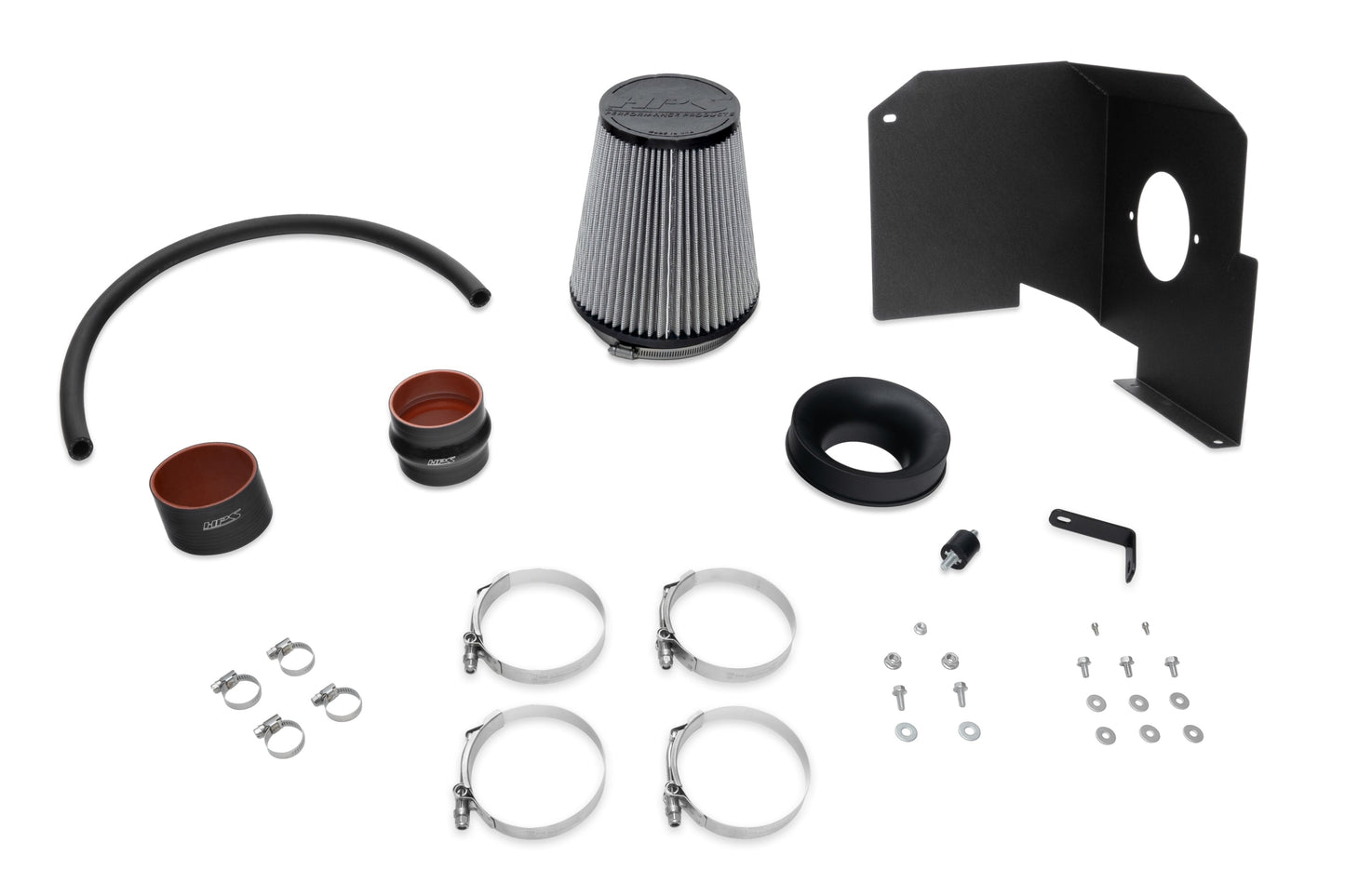 HPS Performance Air Intake Kit 2014-2019 GMC Sierra 1500 5.3L V8, Includes Heat Shield, 827-603