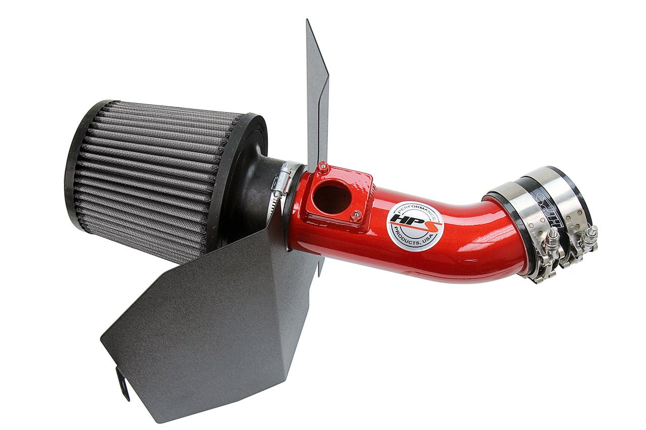 HPS Performance HPS Shortram Air Intake Kit 2004-2007 Subaru WRX STi 2.5L Turbo, Includes Heat Shield, 827-606