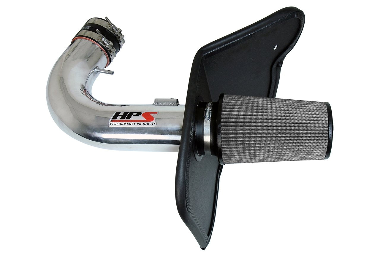 HPS Performance HPS Shortram Air Intake Kit 2010-2015 Chevy Camaro SS 6.2L V8, Includes Heat Shield, 827-607