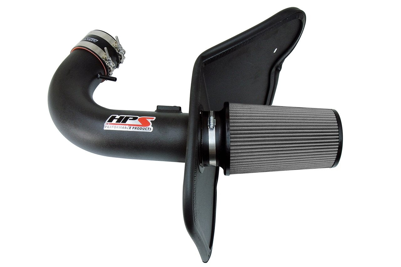 HPS Performance HPS Shortram Air Intake Kit 2010-2015 Chevy Camaro SS 6.2L V8, Includes Heat Shield, 827-607