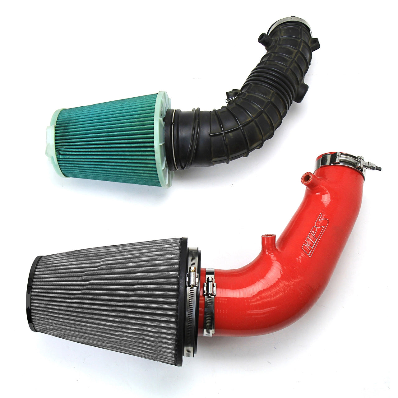 HPS Performance Products Shortram Air Intake Kit 2006-2009 Honda S2000 AP2 2.2L F22 drive-by-wire, Red