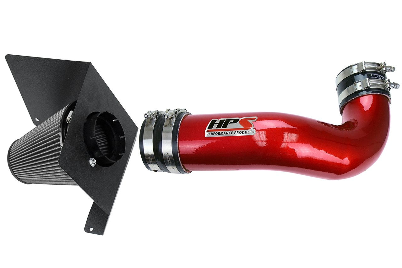 HPS Shortram Air Intake Kit 2007-2008 Chevy Tahoe 4.8L 5.3L V8, Includes Heat Shield, 827-622