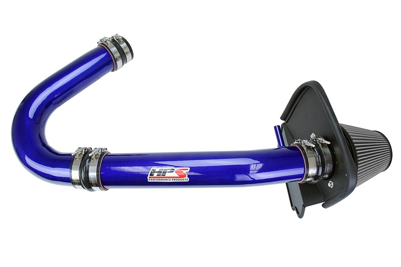 HPS Shortram Air Intake Kit 2011-2018 Dodge Charger 3.6L V6, Includes Heat Shield, Blue