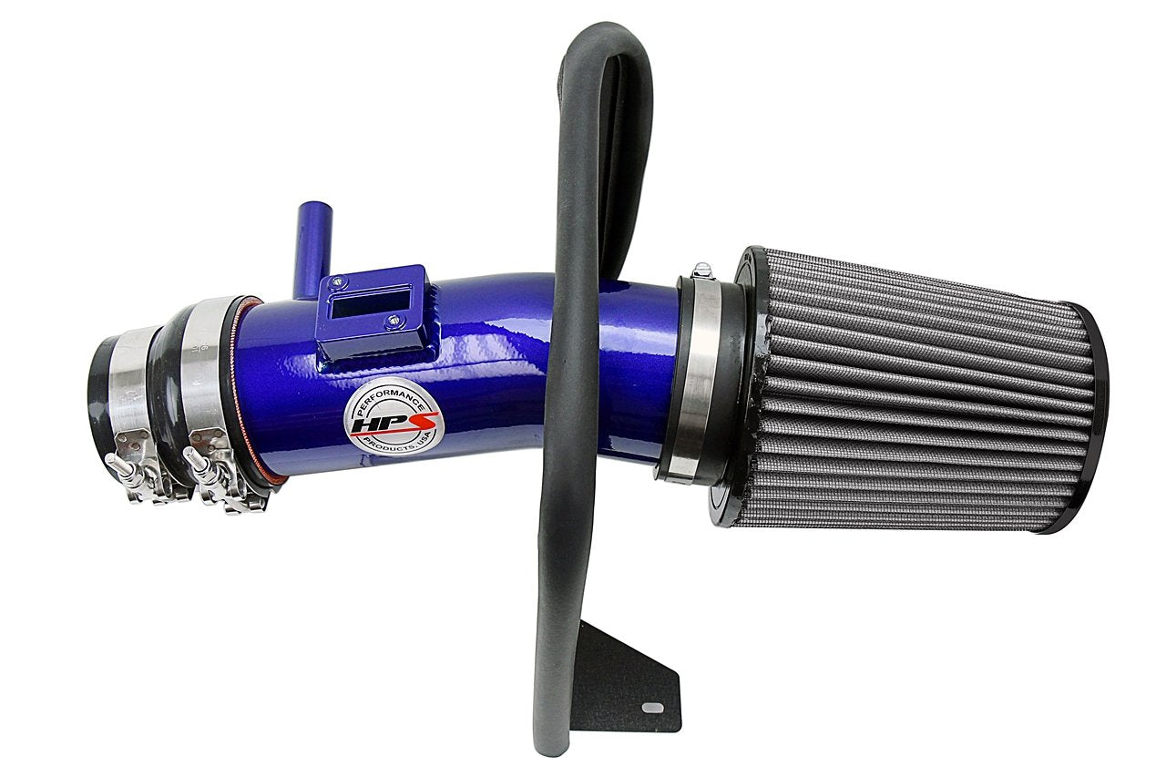 HPS Shortram Air Intake Kit 2013-2017 Honda Accord 3.5L V6, Includes Heat Shield, Blue