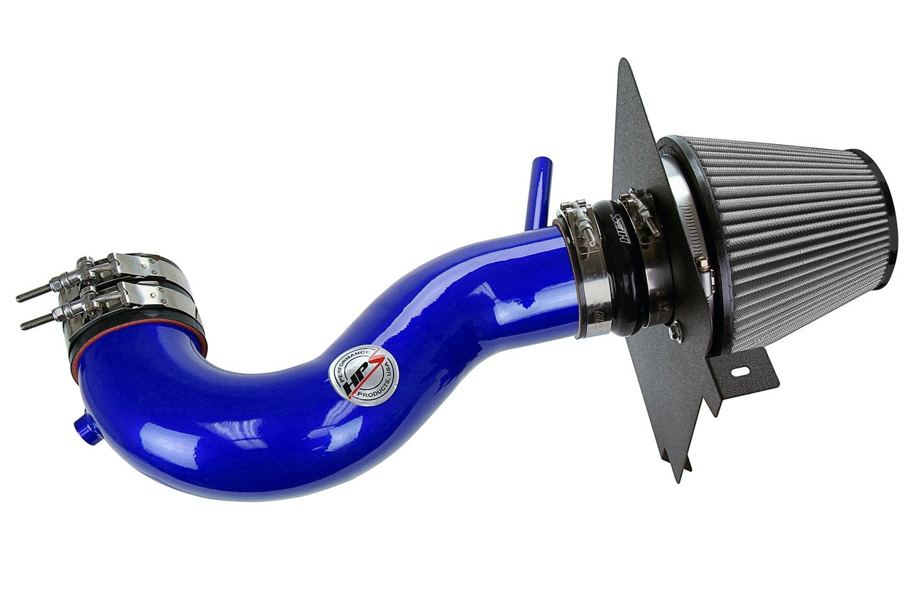 HPS Shortram Air Intake Kit 2006-2010 Dodge Charger 5.7L V8, Includes Heat Shield, Blue