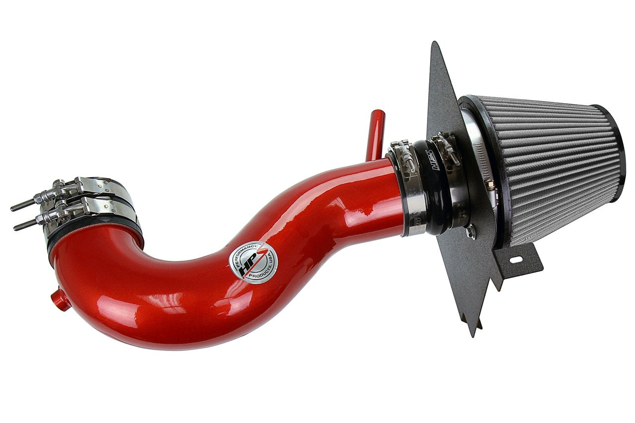 HPS Shortram Air Intake Kit 2006-2010 Dodge Charger 5.7L V8, Includes Heat Shield, Red
