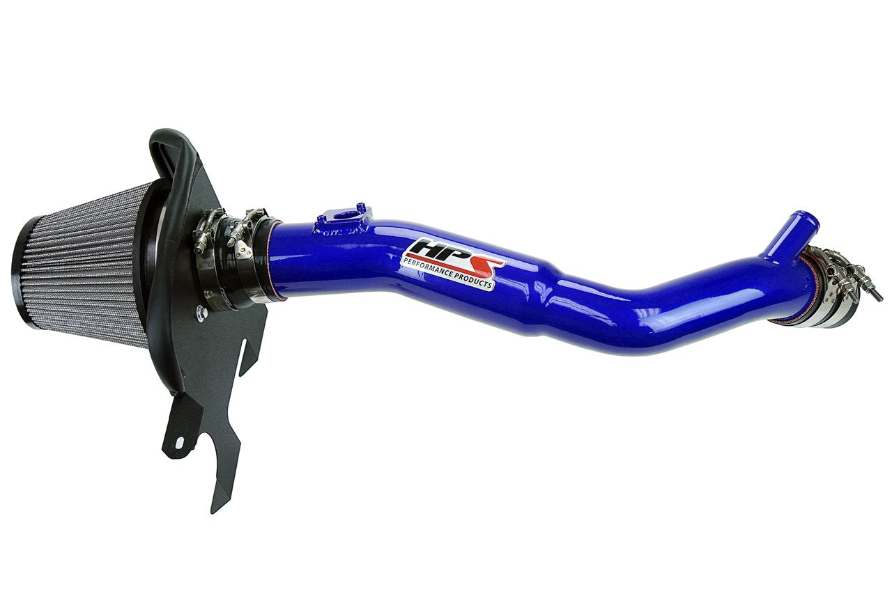 HPS Shortram Air Intake Kit 2016-2017 Lexus IS200t 2.0L Turbo, Includes Heat Shield, Blue