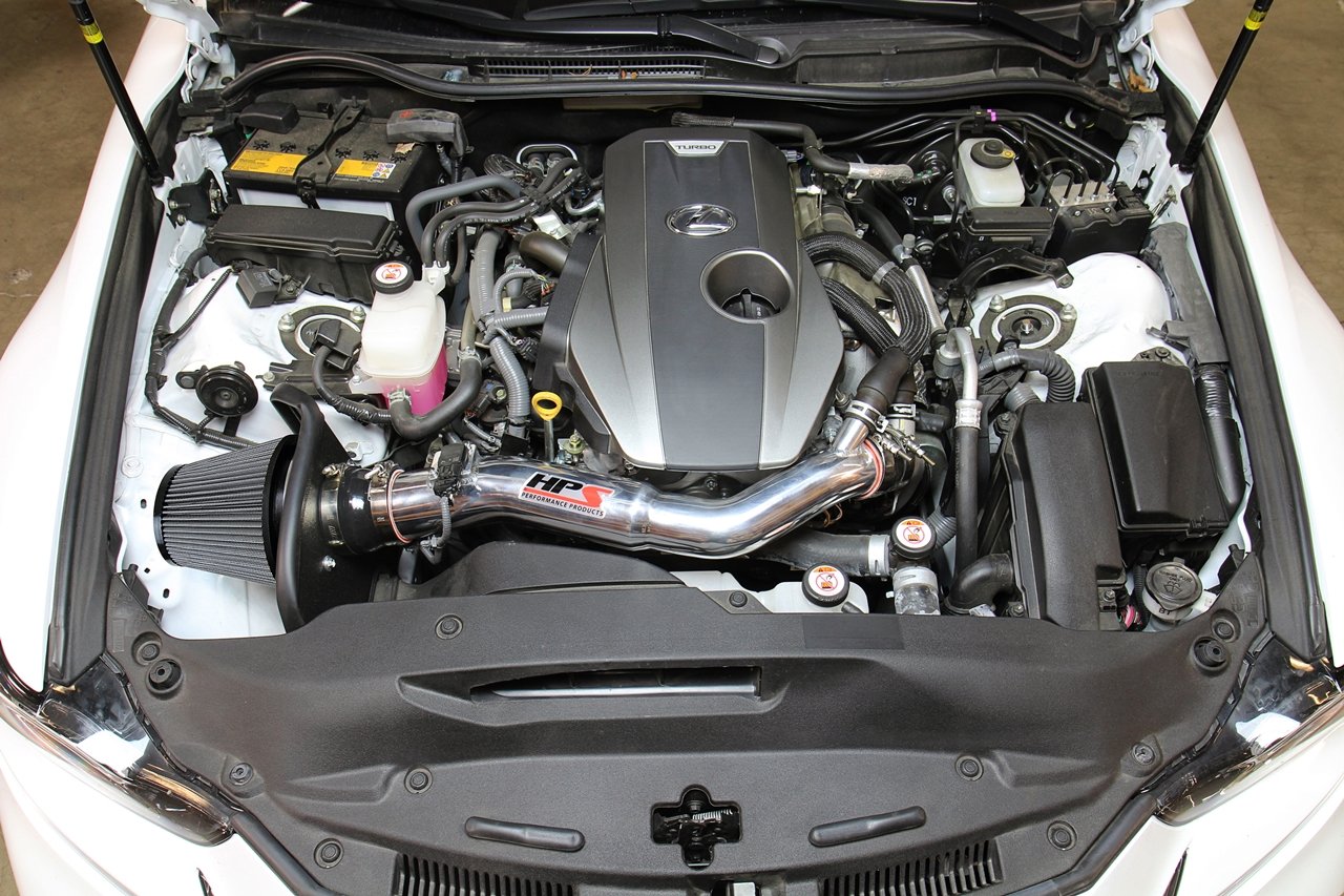 HPS Shortram Air Intake Kit 2016-2017 Lexus IS200t 2.0L Turbo, Includes Heat Shield, Blue