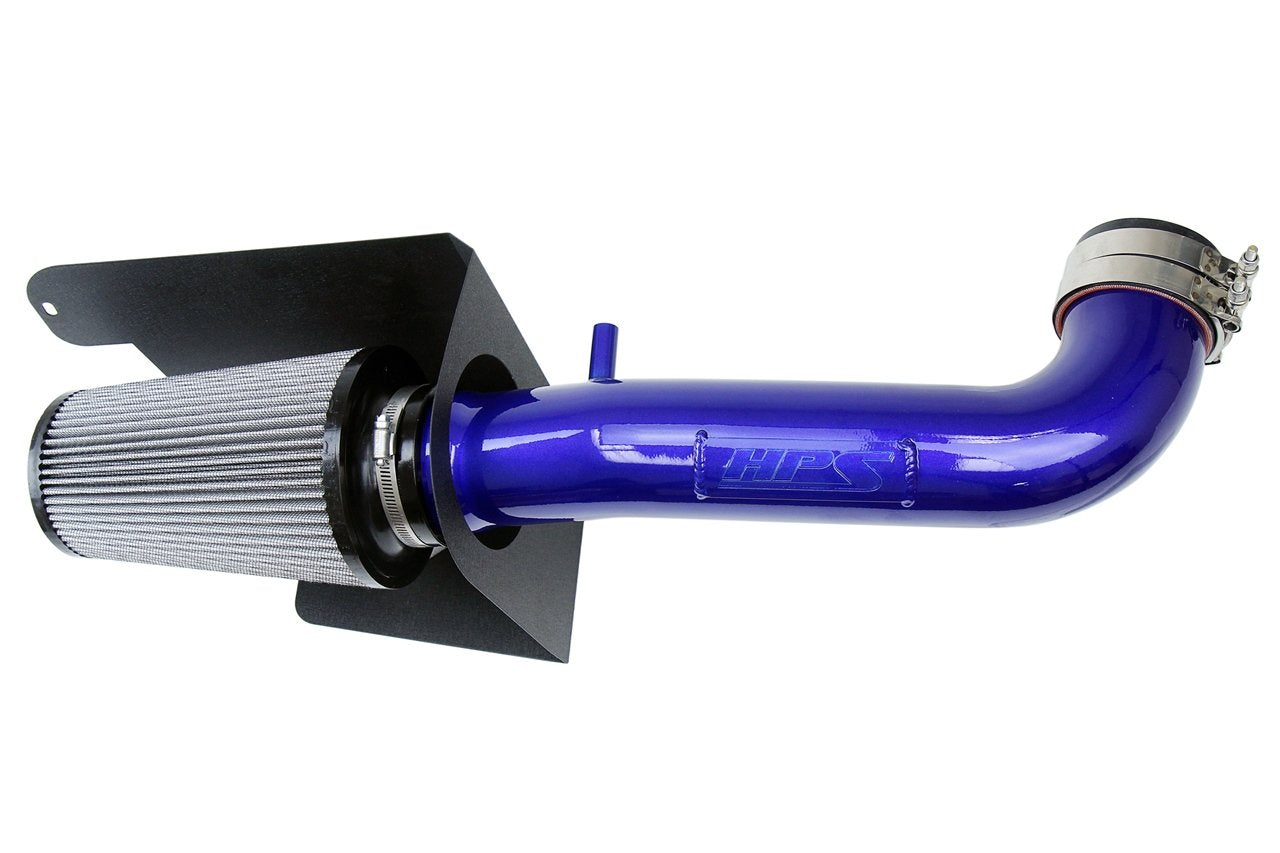 HPS Performance Air Intake Kit 2012-2017 Jeep Wrangler JK 3.6L V6, Includes Heat Shield, 827-664