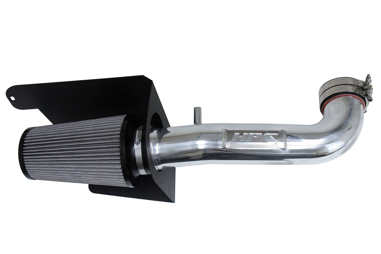 HPS Performance Air Intake Kit 2012-2017 Jeep Wrangler JK 3.6L V6, Includes Heat Shield, 827-664