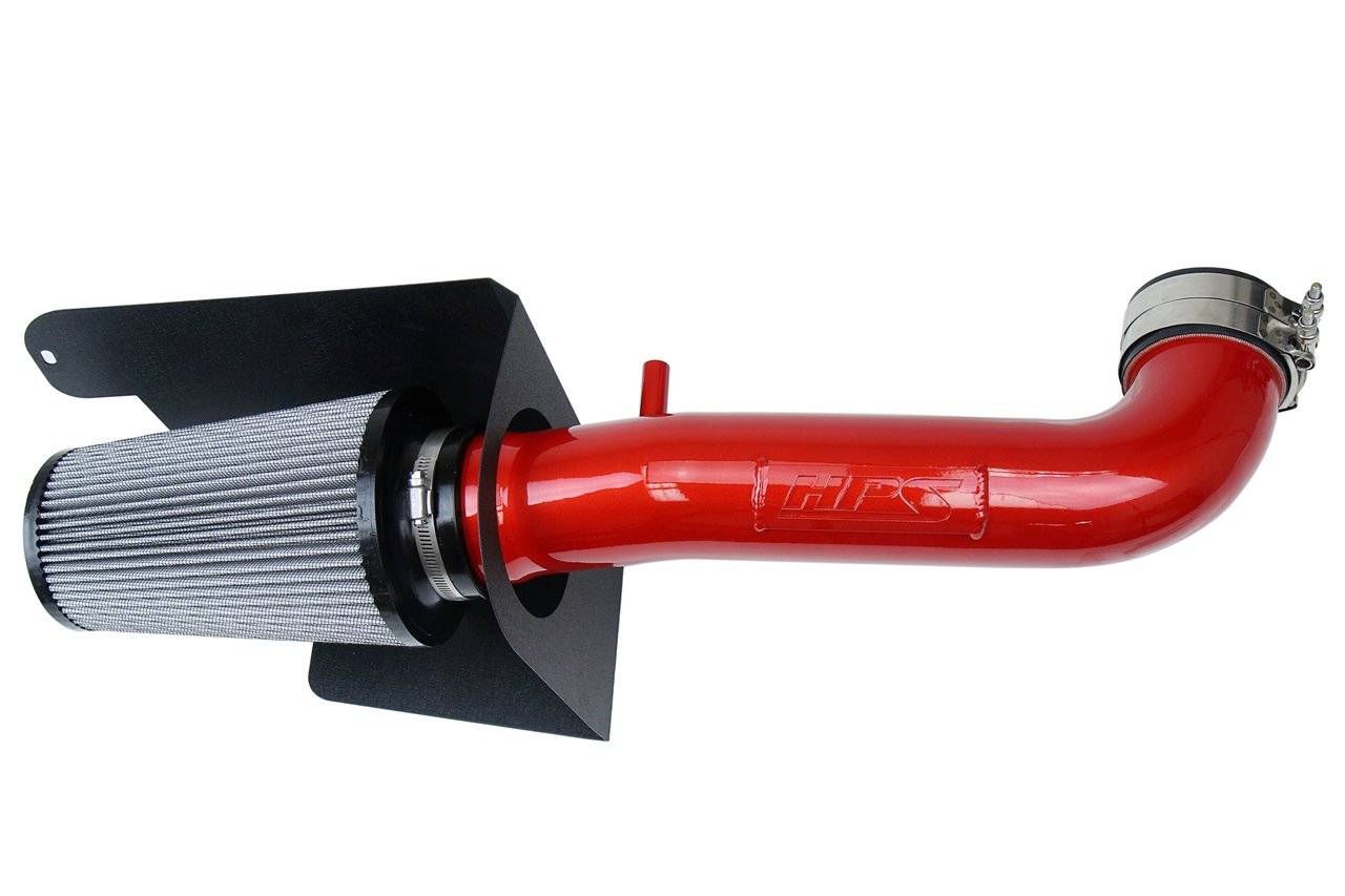 HPS Performance Air Intake Kit 2012-2017 Jeep Wrangler JK 3.6L V6, Includes Heat Shield, 827-664