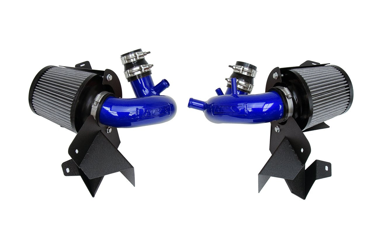 HPS Performance HPS Shortram Air Intake Kit 2018-2024 Kia Stinger 3.3L V6 Twin Turbo, Includes Heat Shield, 827-672