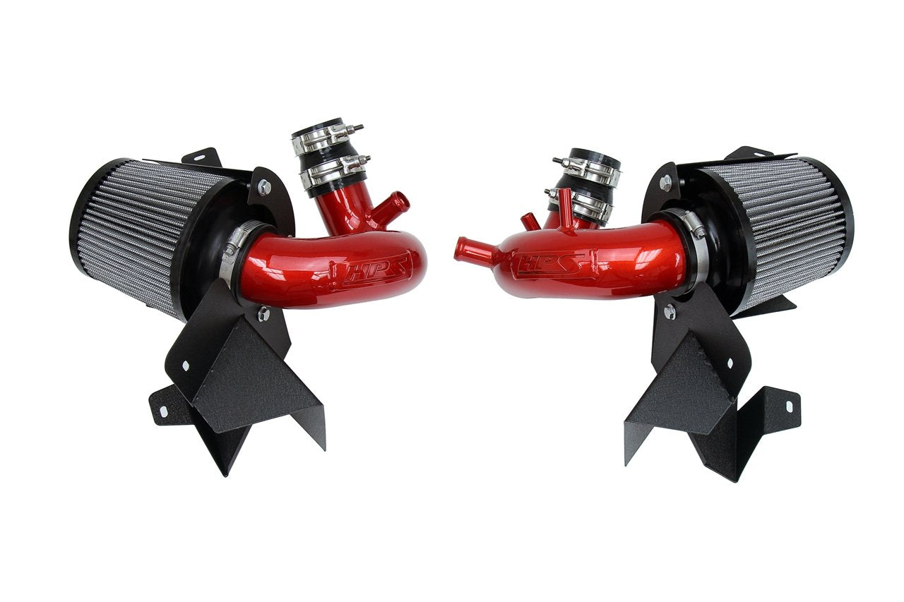 HPS Performance HPS Shortram Air Intake Kit 2018-2024 Kia Stinger 3.3L V6 Twin Turbo, Includes Heat Shield, 827-672