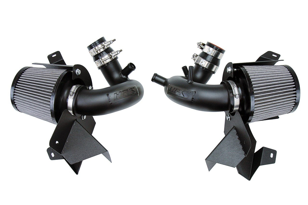 HPS Performance HPS Shortram Air Intake Kit 2018-2024 Kia Stinger 3.3L V6 Twin Turbo, Includes Heat Shield, 827-672