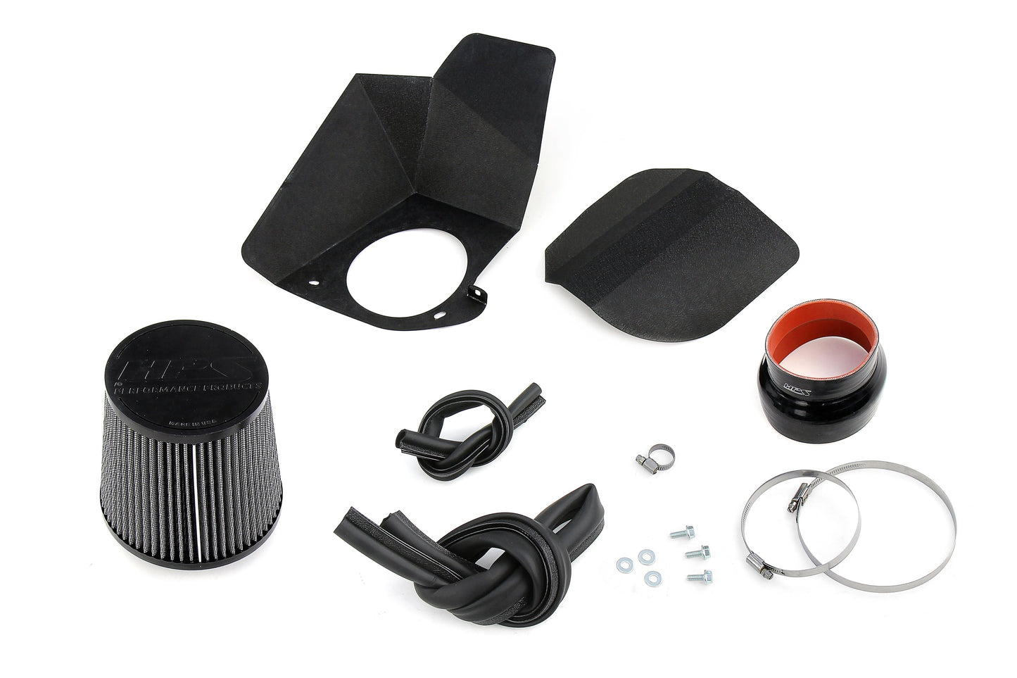 HPS Performance Air Intake with Heat Shield, Dodge 2019-2023 Charger Hellcat 6.2L V8 Supercharged, 827-681