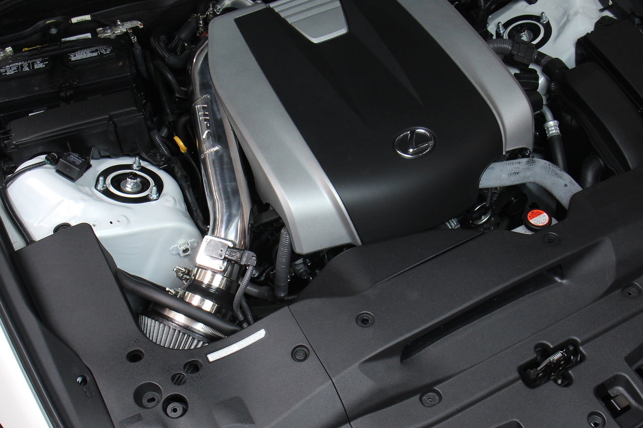 HPS Performance Air Intake Kit with Heat Shield, 2016-2025 Lexus RC300 3.5L V6, Black 827-682WB