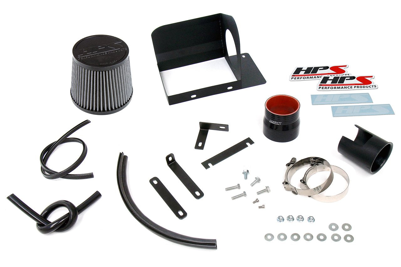 HPS Performance HPS Shortram Air Intake Kit 2014-2018 Mazda Mazda3 2.0L, Skyactiv, Includes Heat Shield, 827-686