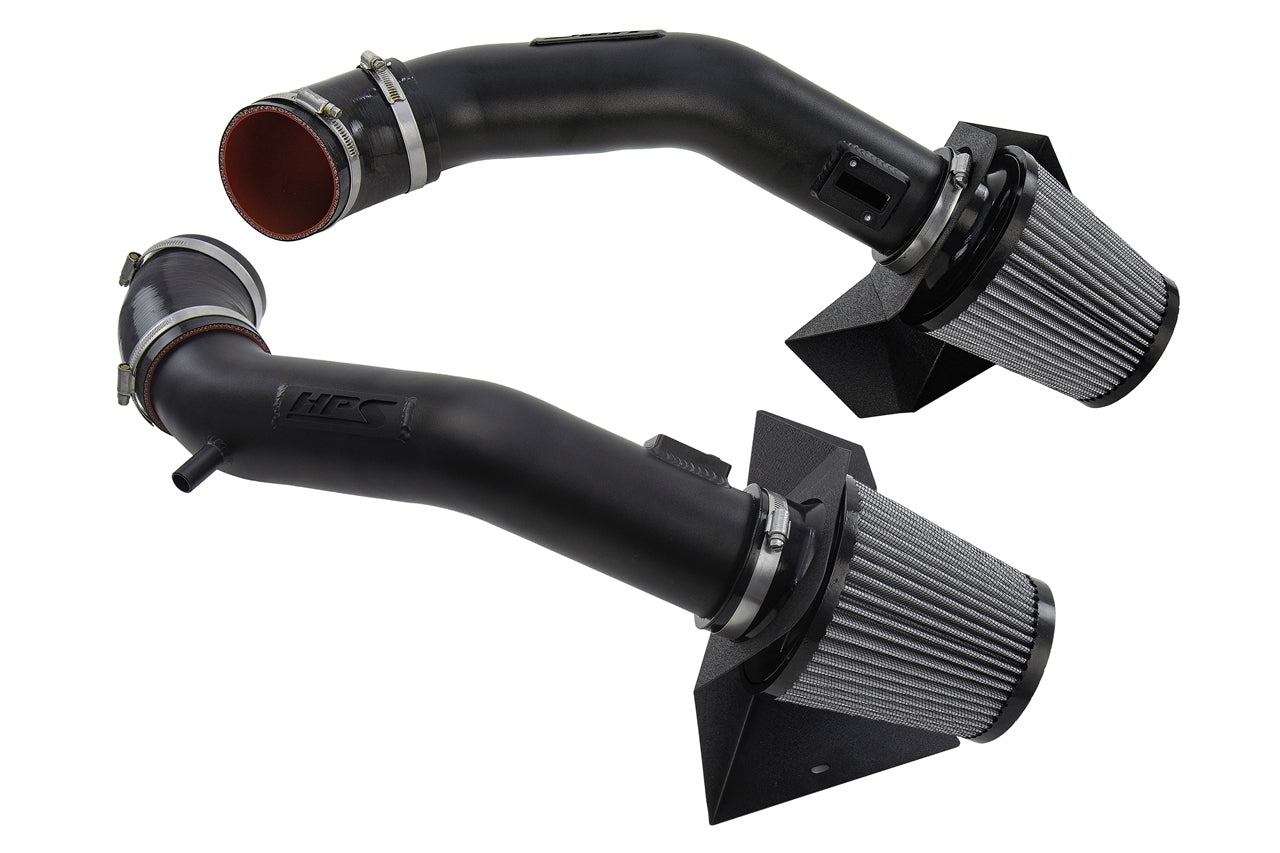 HPS Performance HPS Shortram Air Intake Kit 2011-2013 Infiniti M56 5.6L V8, Includes Heat Shield, 827-688