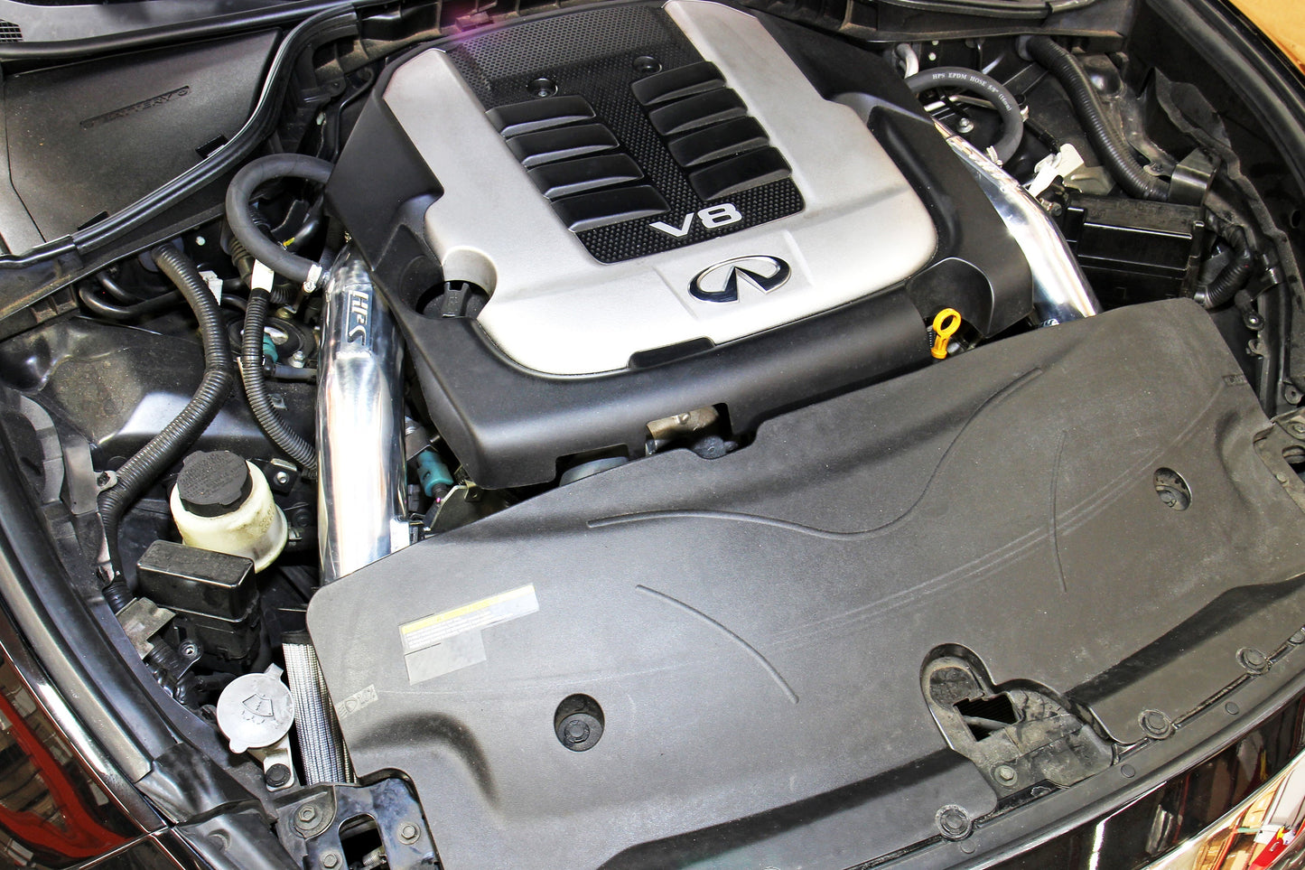 HPS Performance HPS Shortram Air Intake Kit 2011-2013 Infiniti M56 5.6L V8, Includes Heat Shield, 827-688