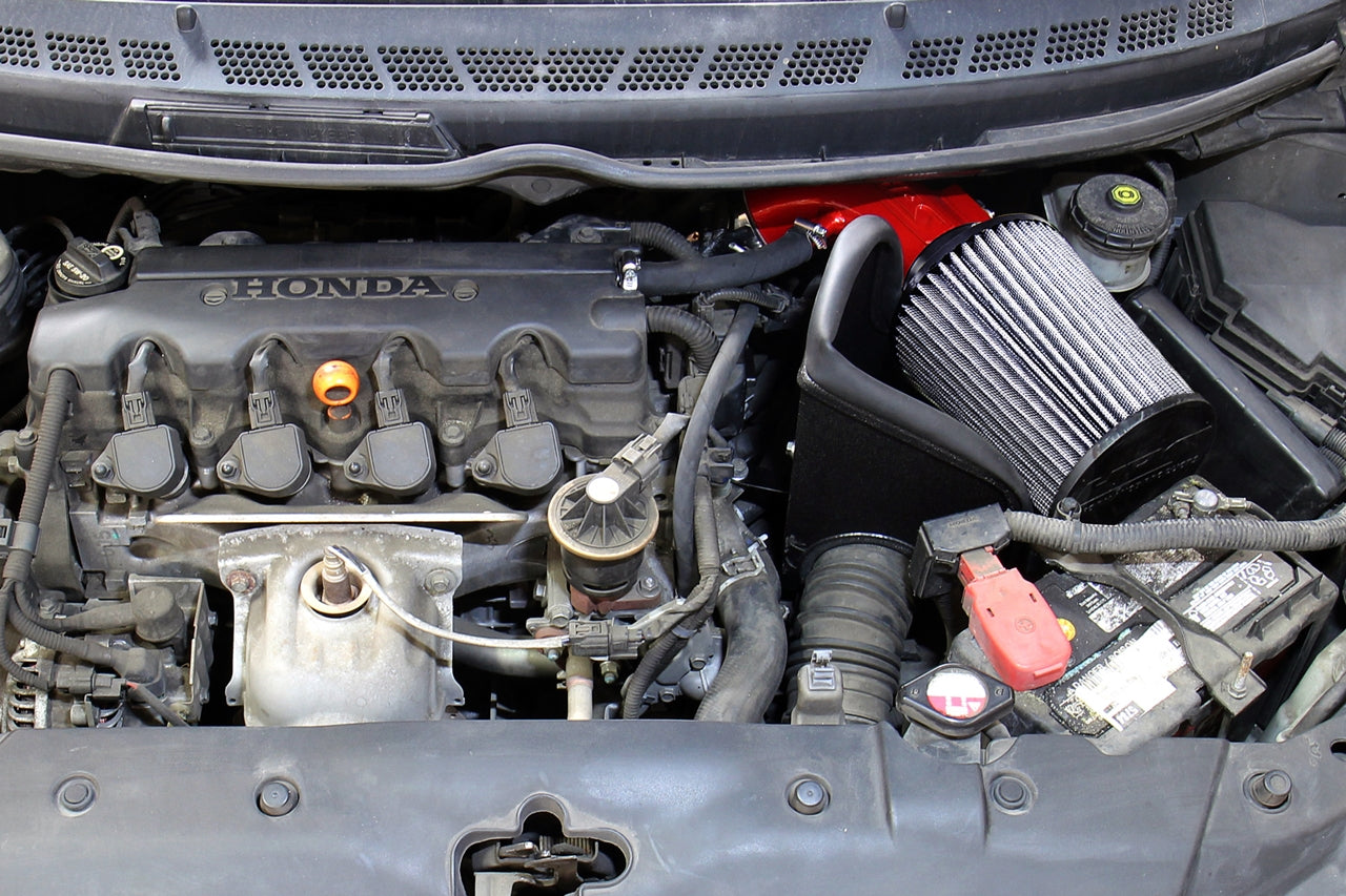 HPS Performance Air Intake Kit Honda 2006-2011 Civic 1.8L Gas, Includes Heat Shield, 827-694