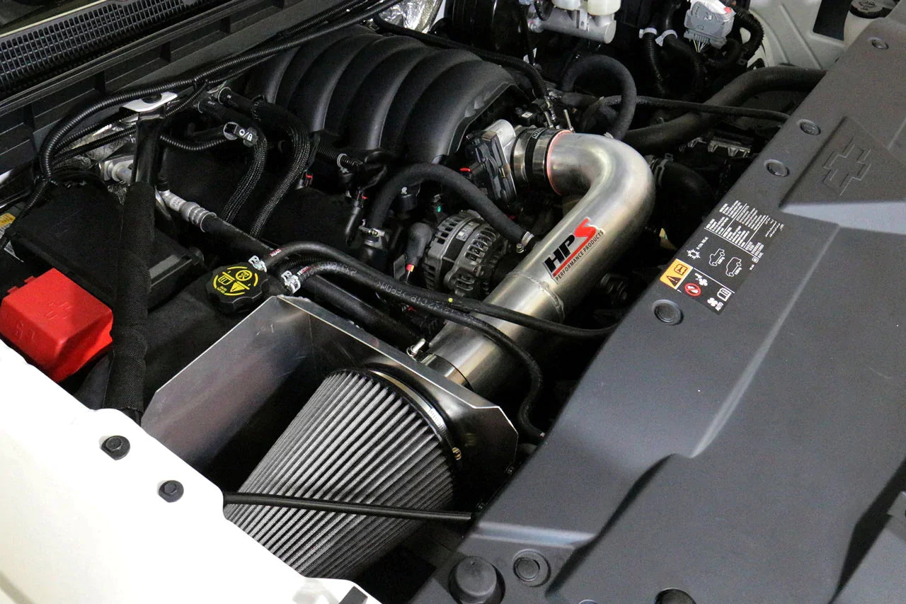 HPS Performance Air Intake Kit 2018-2020 Chevy Tahoe 6.2L V8, Includes Heat Shield, 827-707