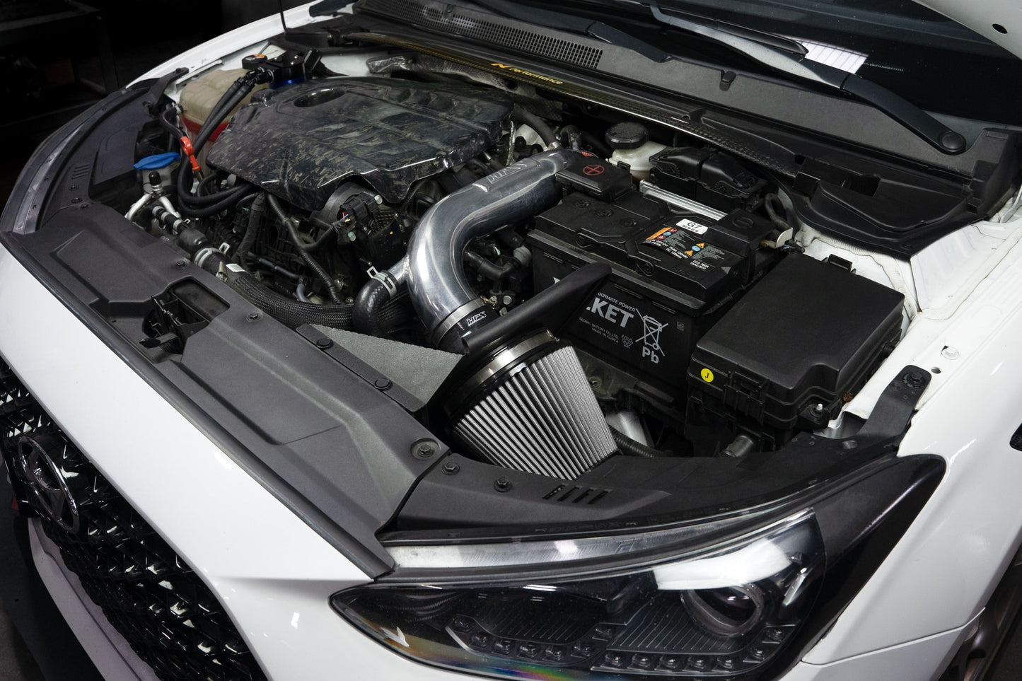 HPS Performance Air Intake Kit 2019-2022 Hyundai Veloster N 2.0L Turbo, Includes Heat Shield, 827-713