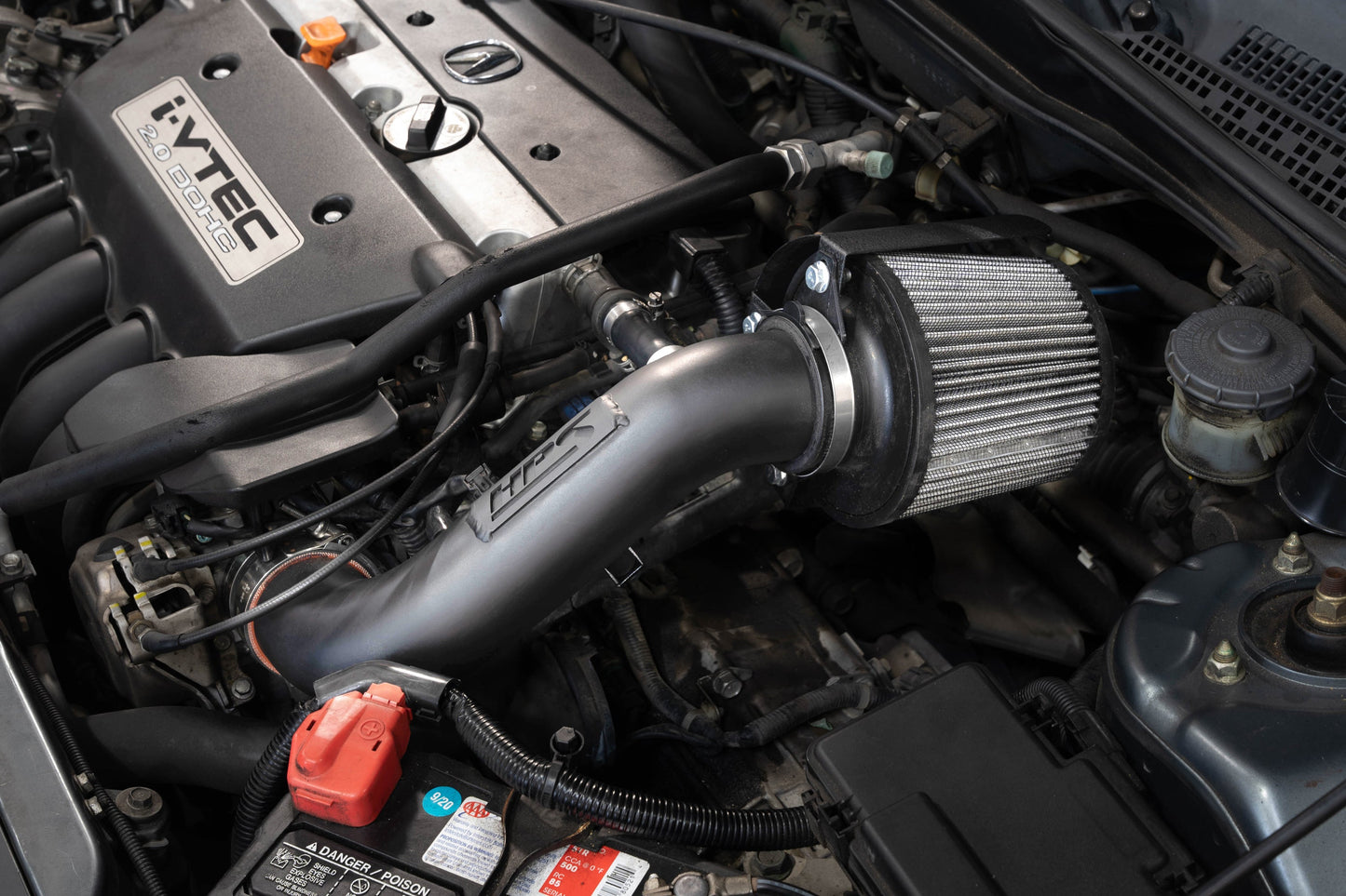 HPS Performance HPS Shortram Air Intake Kit 2002-2004 Honda CR-V 2.4L, Includes Heat Shield, 827-724