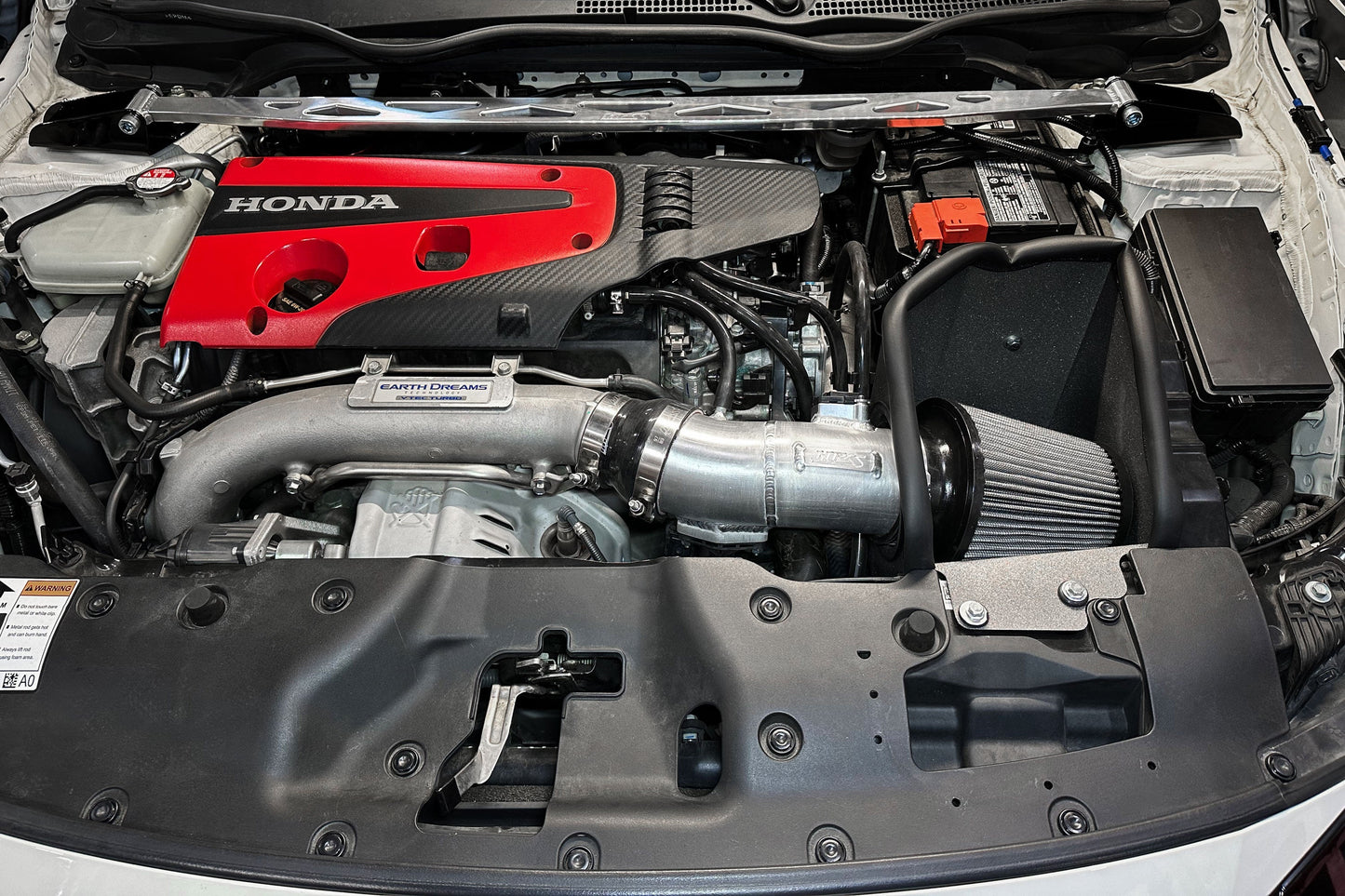 HPS Performance Air Intake Kit with Heat Shield, 2017-2021 Honda Civic Type R 2.0L Turbo FK8, 827-736