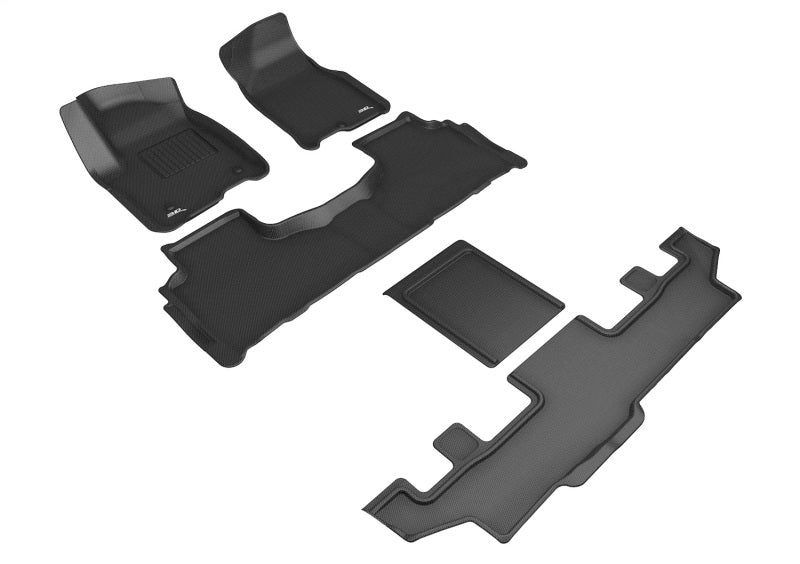 FR SPORT 3D MAXpider 2021 GMC YukonXL 7-Seat/Chevrolet Suburban 7-Seat Kagu 1st 2nd 3rd Row...