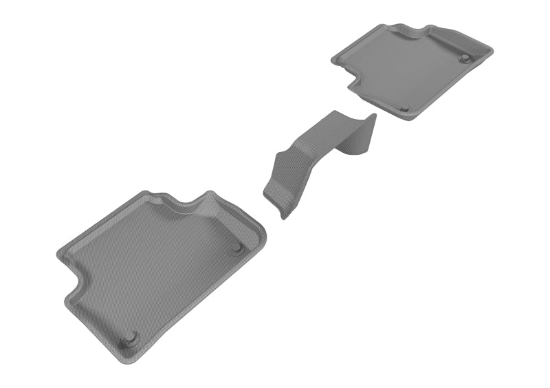 3D MAXpider 2017-2019 Audi A4/S4/A5 Sportback/S5 Sportback Kagu 2nd Row Floormats - Gray L1AD04221501