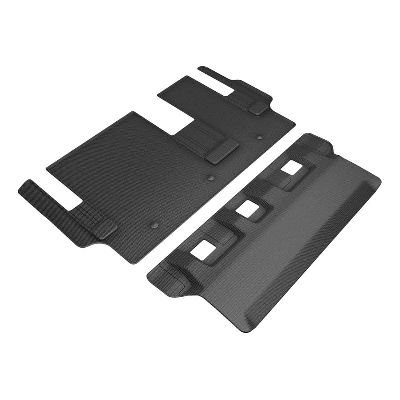 3D MAXpider 21-24 Toyota Sienna 8-Seat Kagu 3rd Row Floormats - Black L1TY27231509