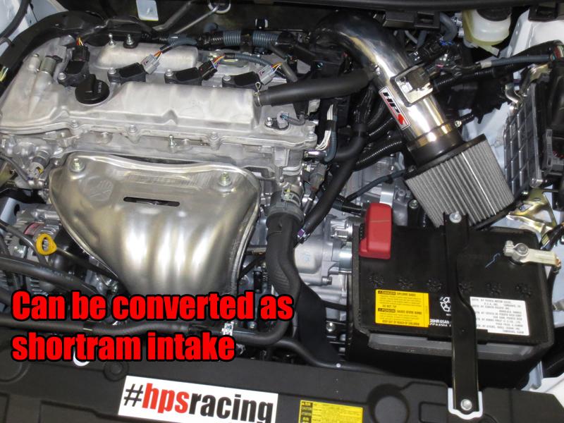 HPS Performance Products HPS Cold Air Intake Kit 2011-2016 Scion tC 2.5L, Converts to Shortram, 837-508