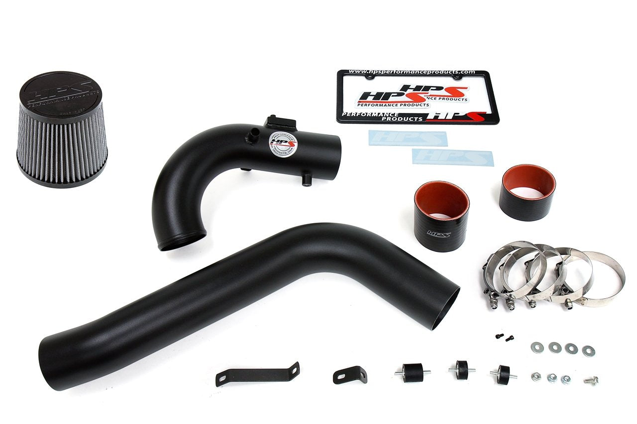 HPS Performance Products Cold Air Intake Kit 2011-2016 Scion tC 2.5L, Converts to Shortram, Black