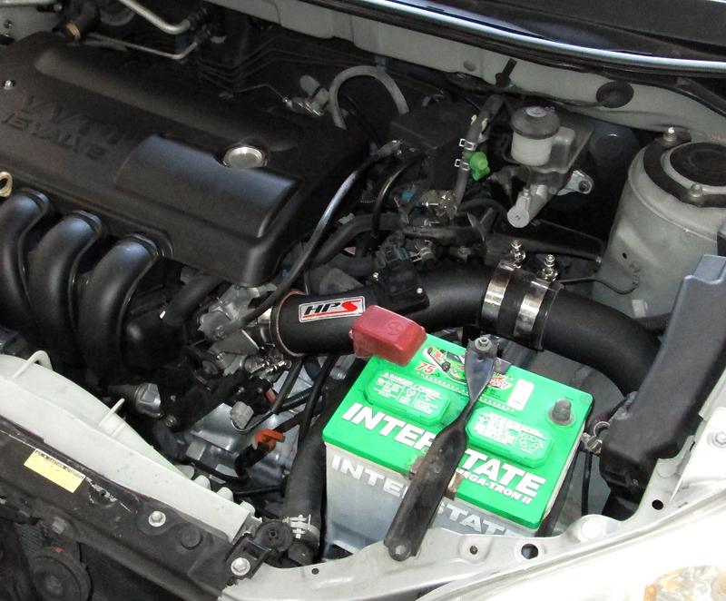FR SPORT HPS Cold Air Intake Kit 2003-2004 Pontiac Vibe 1.8L, Converts to Shortram, Black - View 2