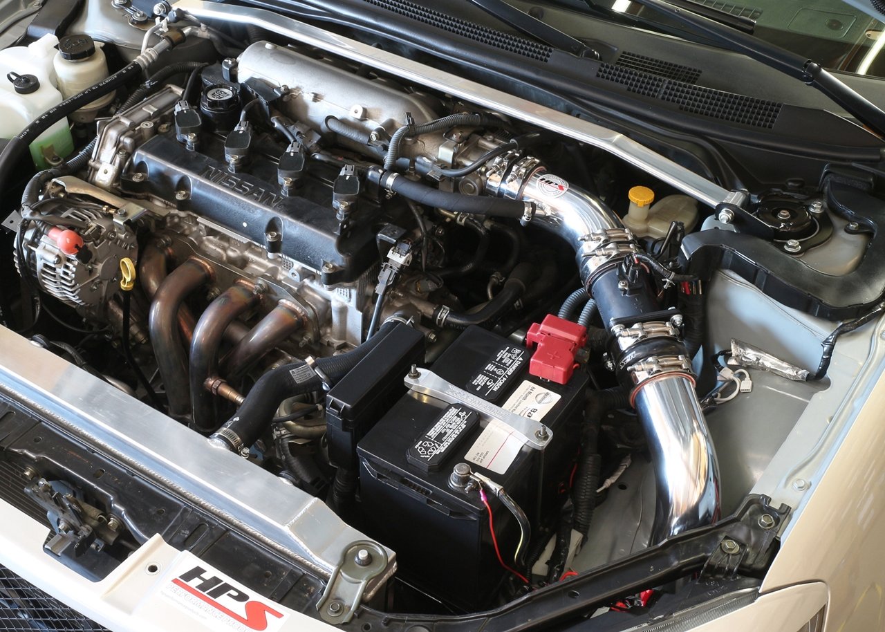 HPS Performance HPS Cold Air Intake Kit 2002-2006 Nissan Altima 2.5L 4Cyl, Converts to Shortram, 837-570