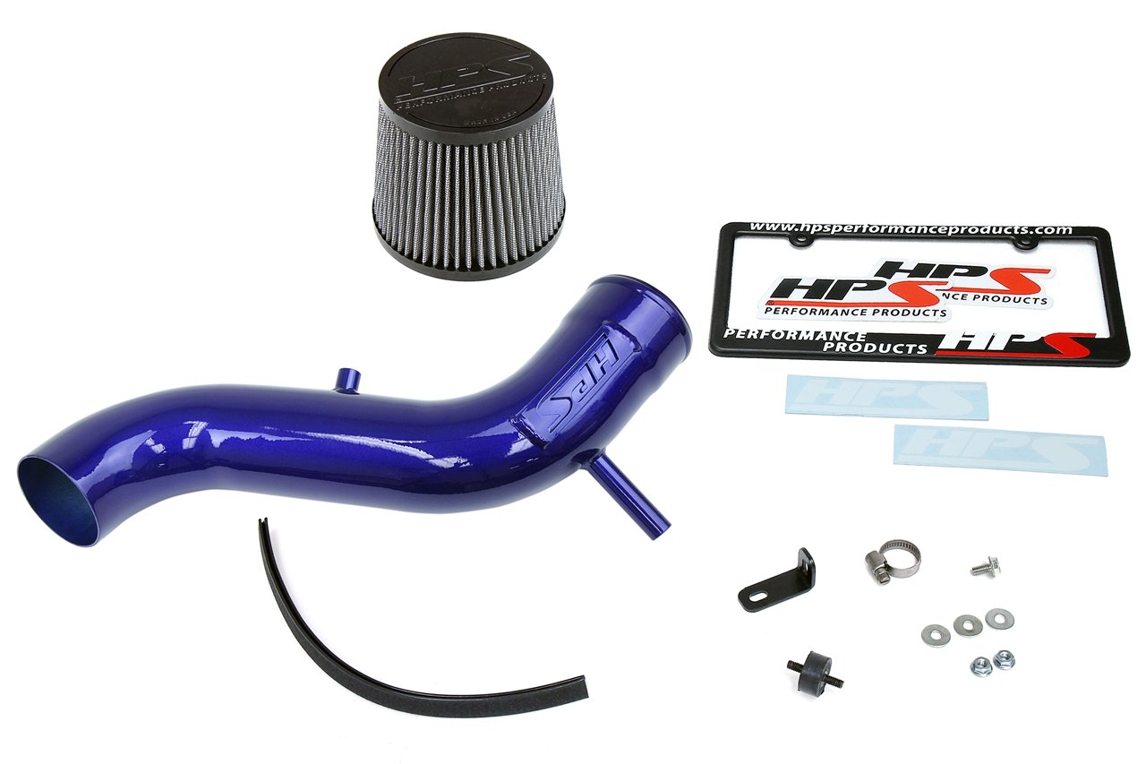 HPS Cold Air Intake Kit 2013-2016 Dodge Dart 2.4L Non Turbo, Blue