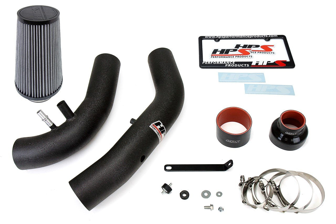 HPS Performance HPS Cold Air Intake Kit 2015-2017 Ford Mustang Ecoboost 2.3L Turbo, Black