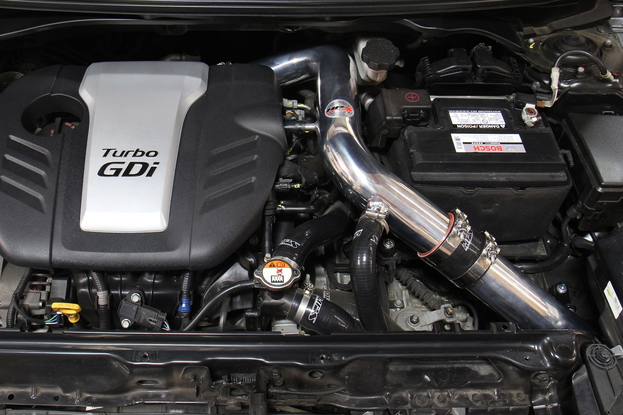 HPS Performance Products Cold Air Intake Kit 2013-2017 Hyundai Veloster 1.6L Turbo, Converts to Shortram, Red