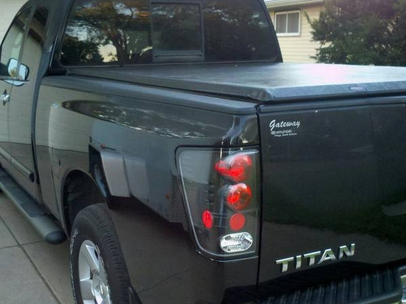 FR SPORT Spyder Nissan Titan 04-14 Euro Style Tail Lights Black ALT-YD-NTI04-BK 5007025 - View 4