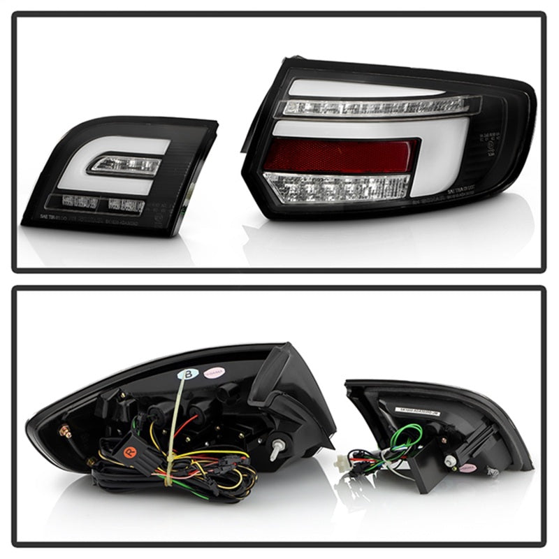 SPYDER 03-08 Audi A3 Full LED Tail Lights - Black (ALT-YD-AA303-LED-BK) 5089076
