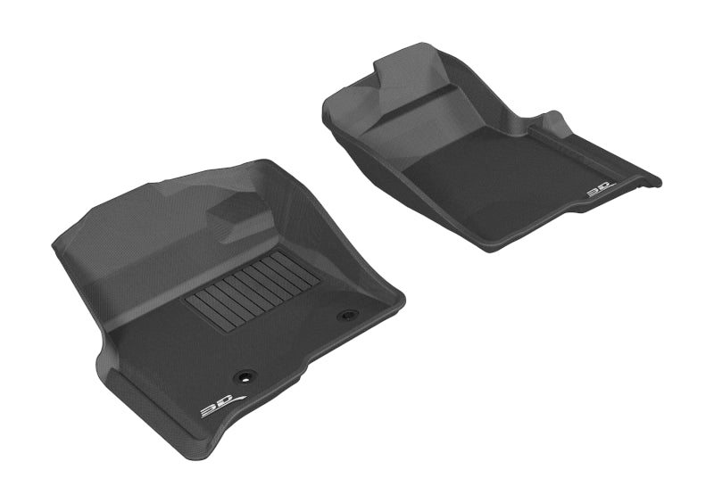 3D MAXpider 2010-2014 Ford F-150 Regular/Supercab/Supercrew Kagu 1st Row Floormat - Black L1FR07211509