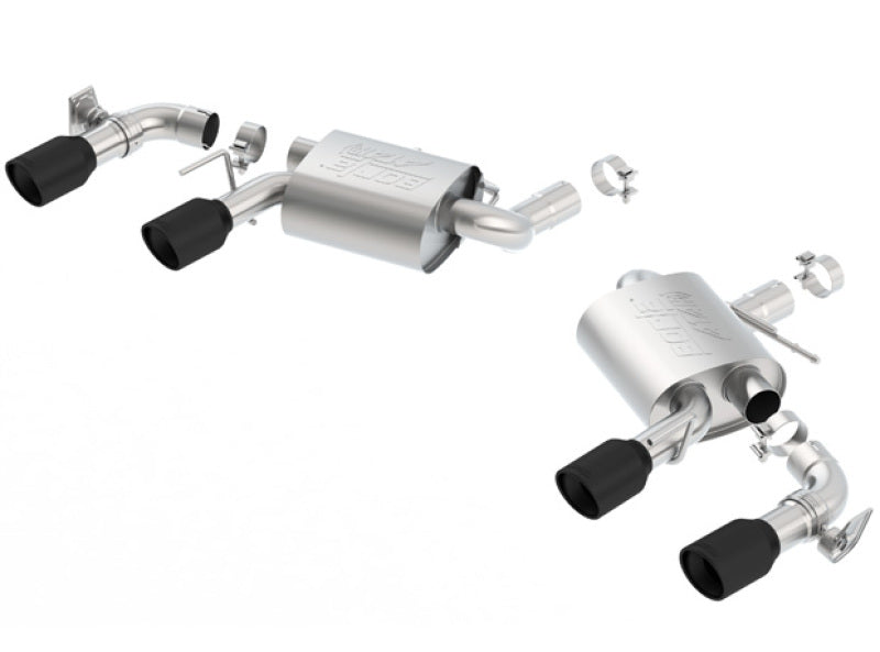 Borla 2016 Chevy Camaro V8 SS AT/MT ATAK Rear Section Exhaust w/ Dual Mode Valves Ceramic Black 11925CB