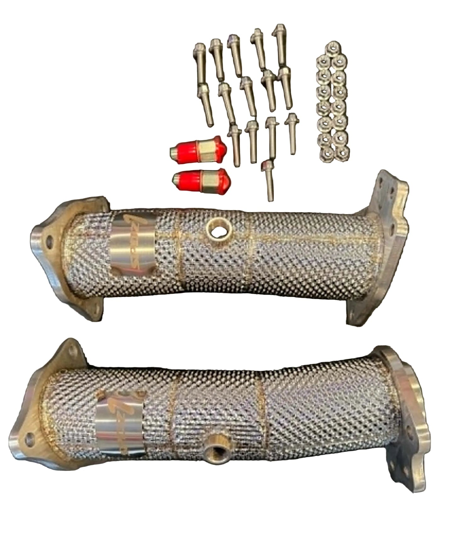 SPDZ1 2020+ C8 Chevrolet Corvette High Flow Downpipes With Heat Shields 3" 6.2L LT2 Version 2