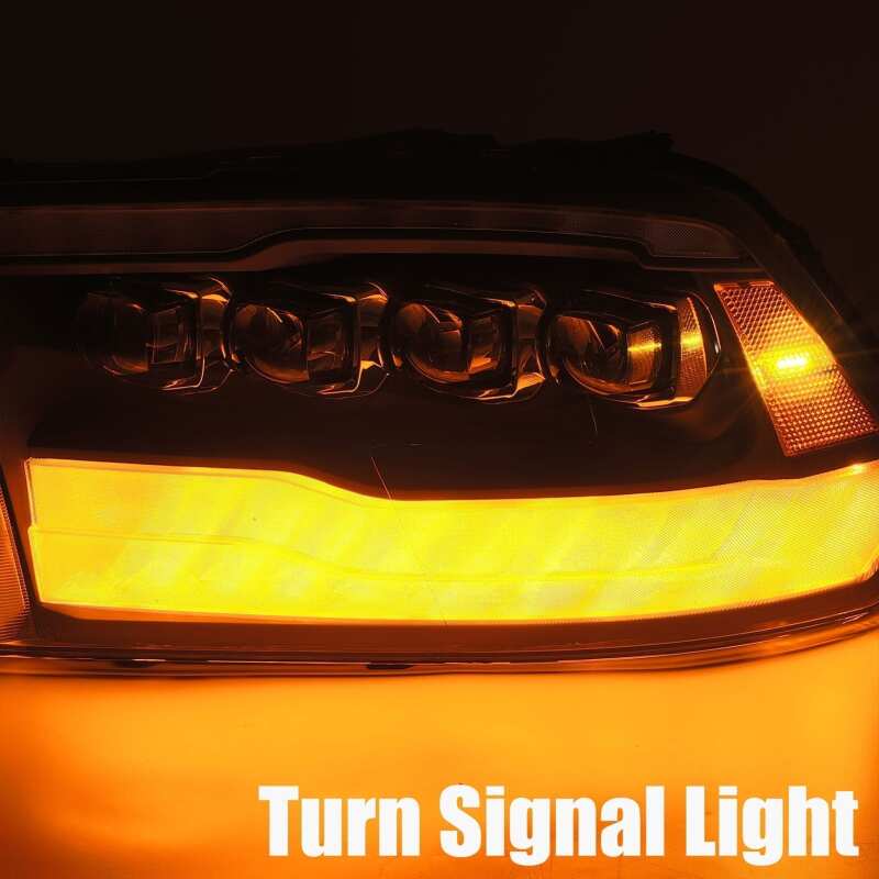 AlphaRex 09-18 Dodge Ram 1500HD NOVA LED Projector Headlights Plank Style Design Chrome w/DRL 880591 *Discontinued