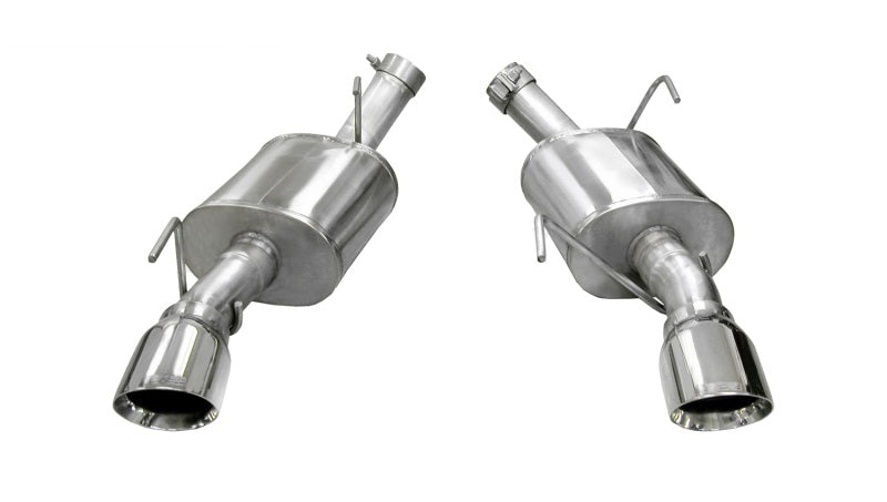 Corsa Performance 05-10 Ford Mustang Shelby GT500 5.4L V8 Polished Xtreme Axle-Back