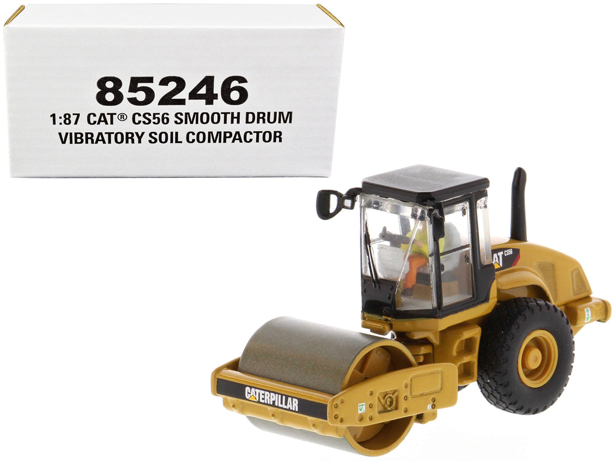 Rapid Vehicles CAT Caterpillar CS56 Smooth Drum Vibratory Soil Compactor with Operator "High...
