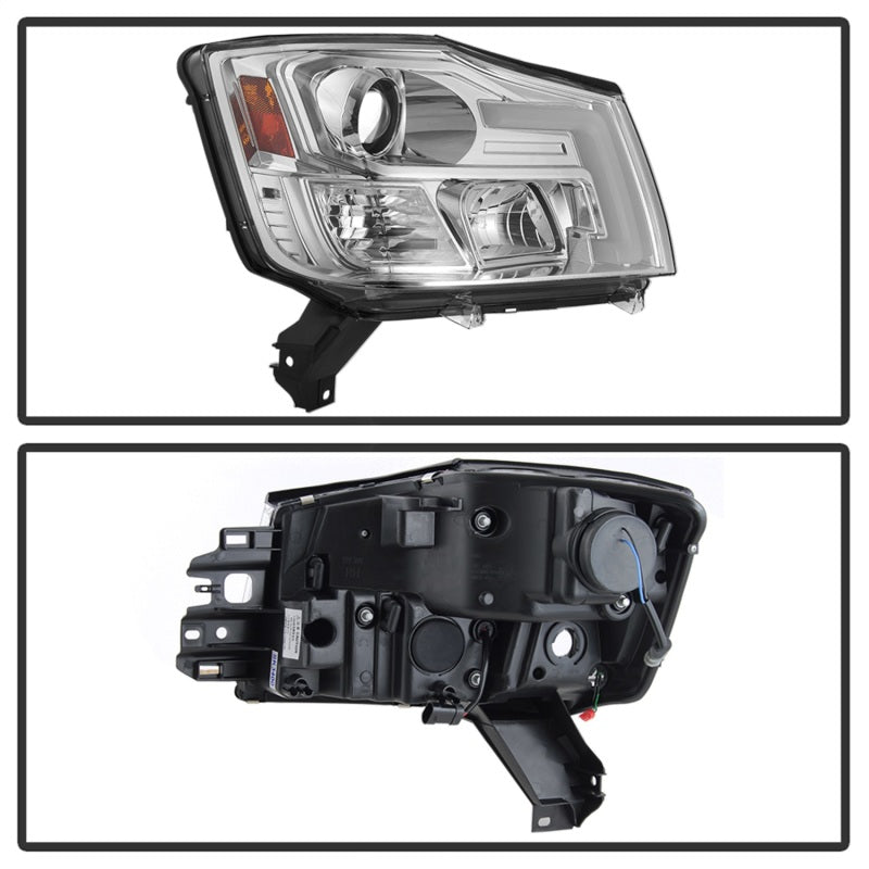Spyder 04-15 Nissan Titan / 04-07 Nissan Armada V2 Projector Headlights - Chrome PRO-YD-NTI04-DRL-C 5085498