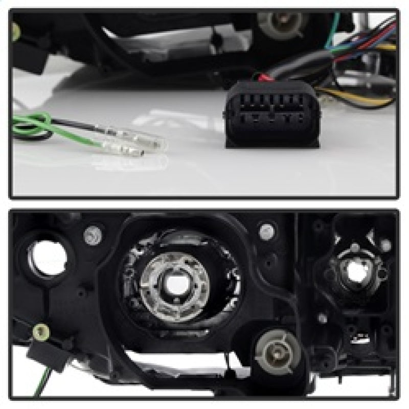 Spyder BMW E90 3-Series 06-08 4DR Headlights - Halogen Model Only - Black PRO-YD-BMWE9005V2-AM-BK 5083432
